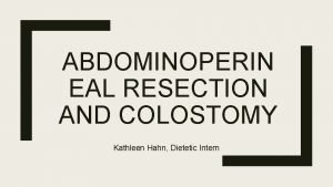 Colostomy bag diagram