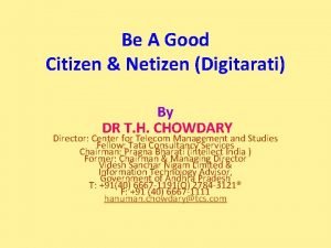 Citizen netizen