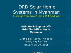 Solar home system myanmar Solar home system myanmar