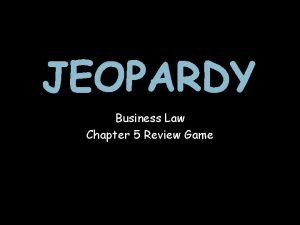 Business law chapter 5