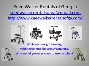 Knee walker rentals of georgia