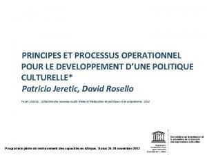 Processus operationnel Processus operationnel
