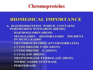 Chromoproteins