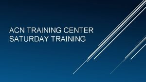 Acn training event