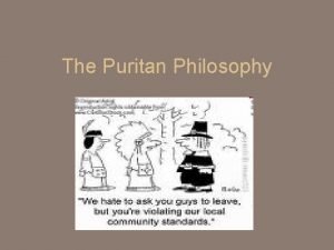 Puritan timeline activity