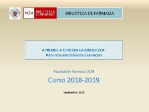 Biblioteca farmacia