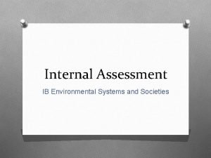 Ib environmental systems and societies