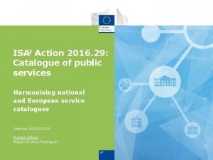 ISA 2 Action 2016 29 Catalogue of public