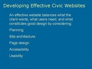 Web design civic