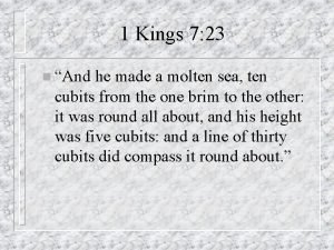 1 kings 7:23