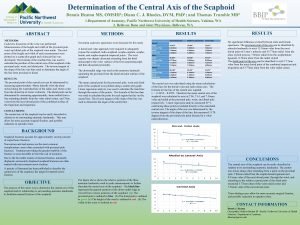 Determination of the Central Axis of the Scaphoid