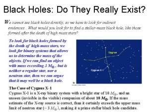 Black Holes Do They Really Exist We cannot