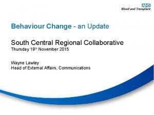 The behaviour change collaborative