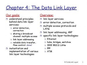 Dlc in data link layer stands for