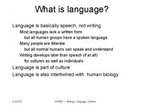 Language