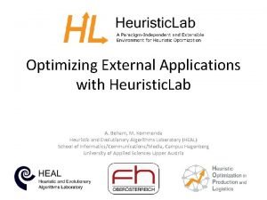 Heuristic lab