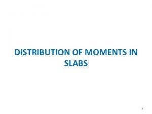 DISTRIBUTION OF MOMENTS IN SLABS 3 DISTRIBUTION OF