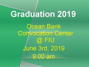 Ocean bank convocation center