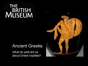Ancient Greeks What do pots tell us about
