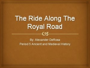 Royal road persia