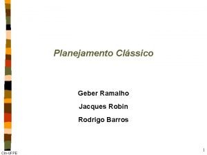 Planejamento Clssico Geber Ramalho Jacques Robin Rodrigo Barros