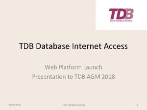 Tdb database