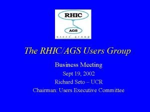 Rhic ags users meeting 2020