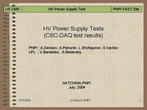 Caen hv power supply