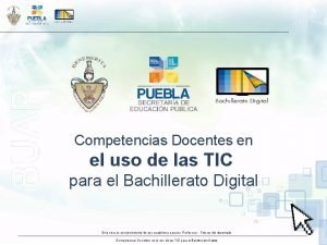 Competencias Docentes en el uso de las TIC