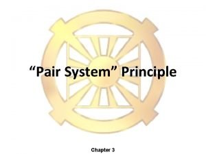 Pair System Principle Chapter 3 Dual Characteristics Dual