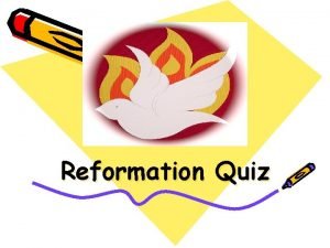 Protestant reformation quiz