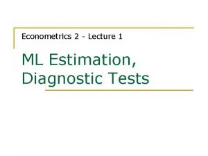 Lm test econometrics