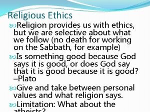 Religious ethics
