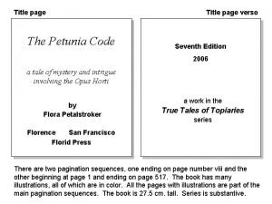 Title page verso