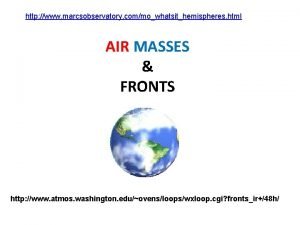 Warm fronts