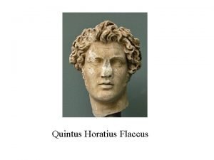 Quintus horatius flaccus born