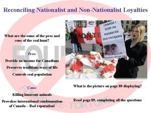 What is non nationalist loyalties