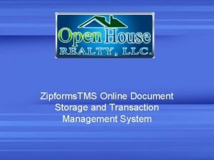 Zipforms tutorial