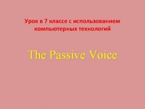 Transform the sentences use the passive voice