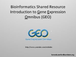 Gene expression omnibus tutorial