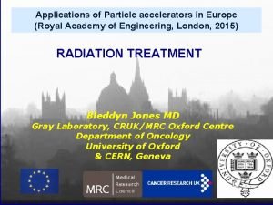 Applications of Particle accelerators in Europe Royal Academy