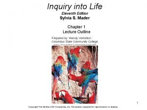 Inquiry into Life Eleventh Edition Sylvia S Mader