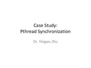 Pthread synchronization