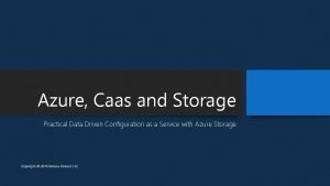 Azure caas