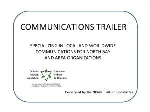 Communications trailer