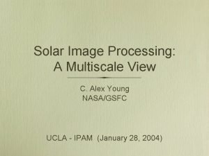 Solar image processing