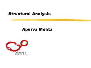 Structural Analysis Apurva Mehta Physics of Diffraction Xray