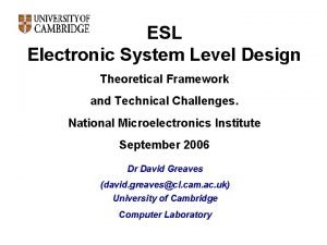 System level design