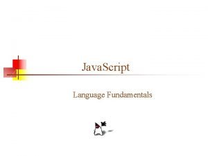 Language fundamentals in java Language fundamentals in java