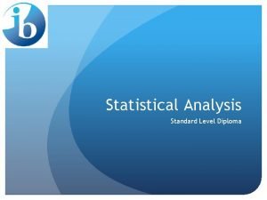 Diploma in statistics